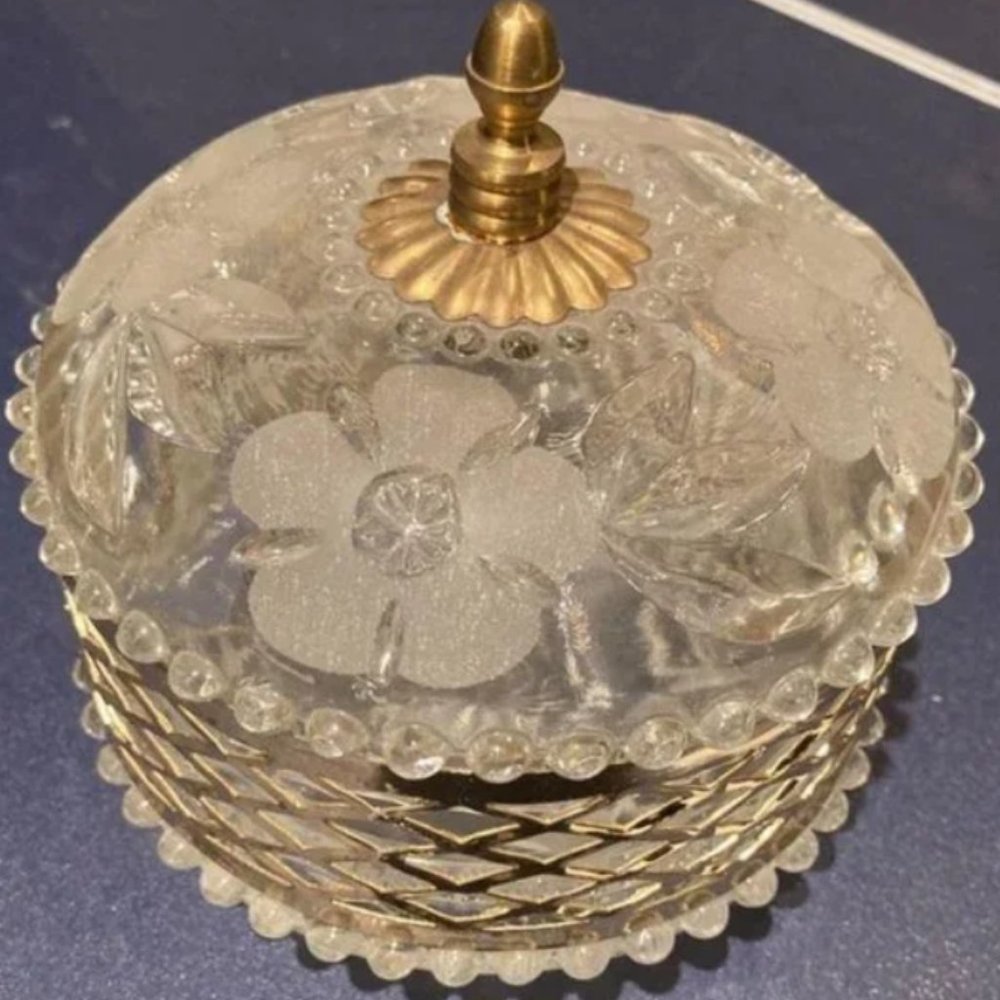 Vintage Glass Table Piece
